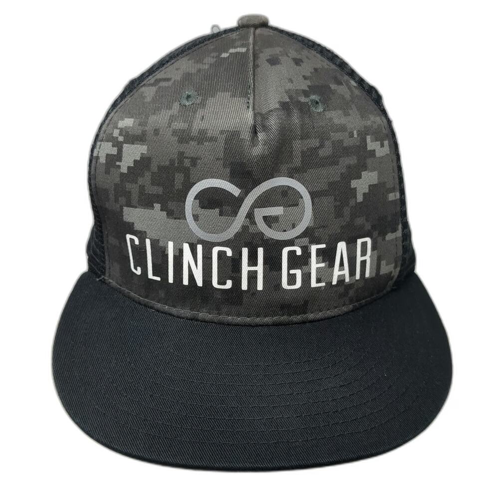 Clinch Gear Trucker Hat Black One Size Digital Camo Mesh Snapback MMA Training